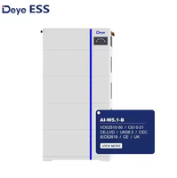 Efisiensi Tinggi Deye semua dalam satu AI-W5.1-B tegangan rendah 51.2V 100Ah 5,12 kWh baterai untuk rumah dan Komersial penyimpanan energi surya