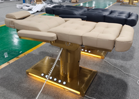 Table de massage électrique chauffante de luxe pour spa et salon de beauté, fauteuil médical de podologie, lit de soin esthétique pour esthéticienne, visage et cils