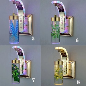 Luxury <b>Wall</b> Lamp with Real Floral Display and LED <b>Light</b> <b>Remote</b> <b>Control</b> Modern <b>Wall</b> Sconce for Living Room and Bedroom - Product Image 2