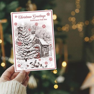 Tarjetas de Navidad Personalizadas, Tarjetas de Navidad al por Mayor, Tarjetas de Feliz Navidad Impresas Directamente de Fábrica, Proveedor Directo de Fábrica - Product Image 2