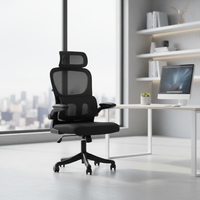 Nueva Silla de Oficina Ergonómica Ajustable de Diseño Industrial de Alta Resistencia con Malla Transpirable y Base Giratoria