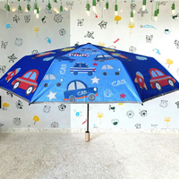 Stock d'usine, parapluie pour enfants personnalisé 8K 3 plis manuel, mignon, dessin animé, réfléchissant, de sécurité, pour logo, cadeaux d'affaires, protection contre la pluie et le soleil