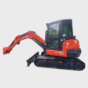 Mini-pelleuse sur chenilles d'occasion KX165 de haute qualité, marque originale, 6 tonnes, pour travaux d'aménagement paysager, à vendre - Product Image 1