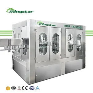 Mingstar CGF14-12-5 il miglior prezzo di tre In uno macchina di riempimento di acqua In bottiglia piccolo impianto di acqua minerale liquido macchina di riempimento