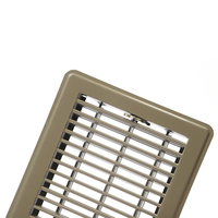 Diffuseur d'air en aluminium ABS de haute qualité, gris, carré, encastré, pour sol, usage domestique, atelier, plafonds, en acier, certifié CE
