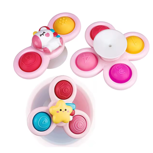 Jouet gyroscopique à bulles douces pour enfants chauds entraînement sensoriel des mains jeu <span class=keywords><strong>de</strong></span> <span class=keywords><strong>bain</strong></span> pour bébé avec rotation du bout des doigts frai <span class=keywords><strong>de</strong></span> fleurs - Product Image 3