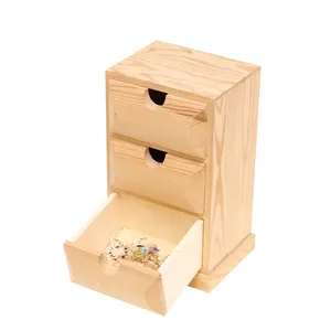 Manufacturer Direct Wooden Desktop Jewelry Treasure Storage Box