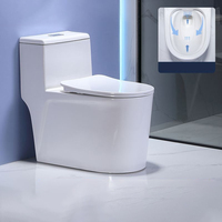 Toilettes de luxe en céramique blanche, WC monobloc, ensemble sanitaire, siège de toilette, cuvette de toilette pour salle de bain d'hôtel