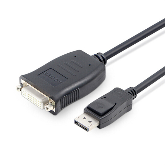 Active DP DisplayPort to DVI Converter Connector Support Eyefinity Multiple Screen Display EDID DP DVI 24+5 Adapter Cable