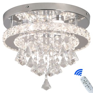 Plafonnier LED moderne de luxe en cristal pour couloir, salle à manger, chambre à coucher, 31W, éclairage intérieur décoratif - Product Image 1