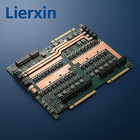 Carte mère PCB Lierxin en cuivre robuste pour serveur IA, alimentation 48V, barre omnibus OCP personnalisée, courant élevé 200A, multicouche, FR4 haute température, ENIG