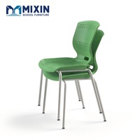 Chaises de conférence empilables en métal et plastique avec trous de ventilation pour bureau ou salle de classe européenne, couleurs personnalisées
