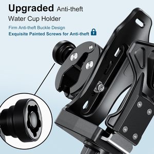 Portaborraccia Antifurto Regolabile Kewig per <span class=keywords><strong>Moto</strong></span>, Portabicchieri Impermeabile in ABS per Bicicletta, Compatibile con Bottiglie da 50-90mm - Product Image 3