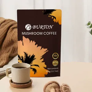 Caffè naturale nutriente di <span class=keywords><strong>buon</strong></span> gusto all'ingrosso organico puro Instant Blend caffè basso MOQ in polvere BURTON funghi caffè - Product Image 4