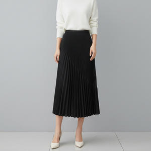 Falda Maxi Plisada para Mujer PY, Cintura Natural, Casual, Ecológica, Transpirable, Diseño de Moda Holgado y Delgado de 2 Piezas para Verano, Venta en Línea - Product Image 3