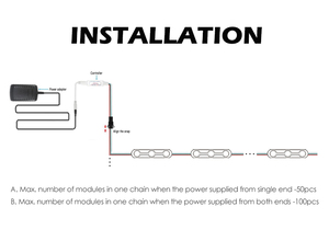Módulo LED RGBIC direccionable de 12V CC 5050 SMD con cambio de color para letreros luminosos - Product Image 4