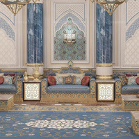 Meubles arabes Majlis Ensemble de canapés arabes de luxe classiques Personnalisés