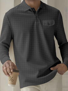 Nuovi Arrivi 2026: <span class=keywords><strong>Polo</strong></span> da Uomo alla Moda a Quadri, Camicie Casual di Alta Qualità, Asciugatura Rapida in Cotone e Poliestere, Vestibilità Sportiva Estiva - Product Image 6
