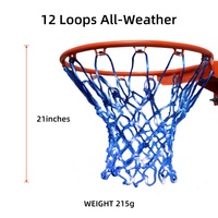 Éclairage LED Écologique pour Panier de Basket Extérieur, Télécommandé, 21 Pouces, Toutes Conditions Météorologiques, 12 Boucles Lumineuses, 8 Modes Clignotants et Minuterie