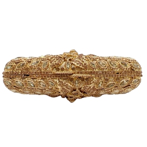Bolso de Mano Tipo Clutch con Pedrería Floral para Mujer, Brillante, con Cristales, para Bodas, Fiestas Nocturnas - Product Image 5