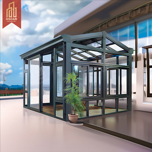 Serre de jardin préfabriquée en verre de sécurité, véranda en aluminium, style victorien, provenant d'Europe - Product Image 5