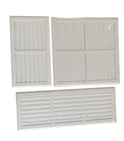 Grilles diffuseurs carrées réglables multidirectionnelles en plastique de haute qualité pour systèmes CVC