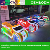 Nuevo Coche de Choque Luminoso a Batería para Niños, Doble, para Parques de Atracciones, Mercados Nocturnos y Puestos de Venta