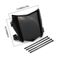 Kit de plaque d'immatriculation avant en plastique PP noir brillant KYZ pour moto de course, pièce de mise à niveau pour moto électrique Sur-Ron Light Bee, neuf