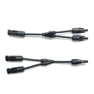 PV Solar Connector Y Branch Parallel Adapter Cable Wire Plug Y connector for solar panel