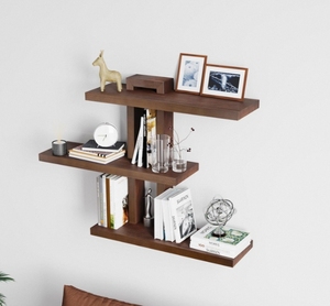 Hiện đại 3 Bộ gỗ nổi tường hiển thị Kệ thiết kế chạm khắc cho trang trí nội thất trong nhà bếp phòng tắm phòng khách - Product Image 6