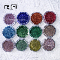 Vente chaude Laser Cat Eye Magnétique Miroir Poudre Holographique Chrome Caméléon Cosmétique Pigment pour Nail Art