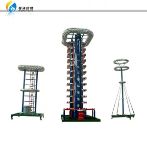 Máquina de prueba de alto voltaje, generador de voltaje de impulso de rayos AC multietapa, 2000kV, 400kJ, HV, fabricante de China