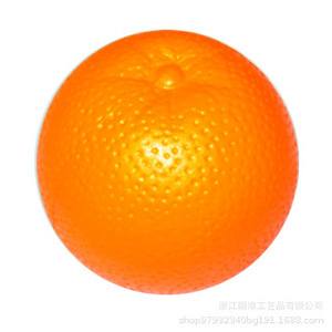 Pu Foam Orange Shape High <b>Rebound</b> Stress Toy Cartoon Fruit Toy For Kids 5-7 Years Unisex Portable - Product Image 5