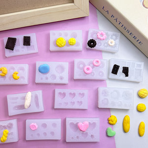 Moule en silicone pour cire à cacheter, mini-gâteaux, jouets, <span class=keywords><strong>pain</strong></span>, desserts, croissants, biscuits, argile DIY, moule à glaçons, compatible congélateur, Chine - Product Image 6