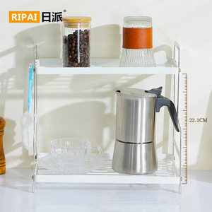 ชั้นวางของสแตนเลสแบบตั้งโต๊ะพร้อมที่จับสำหรับเครื่องปรุงในครัว - Product Image 3