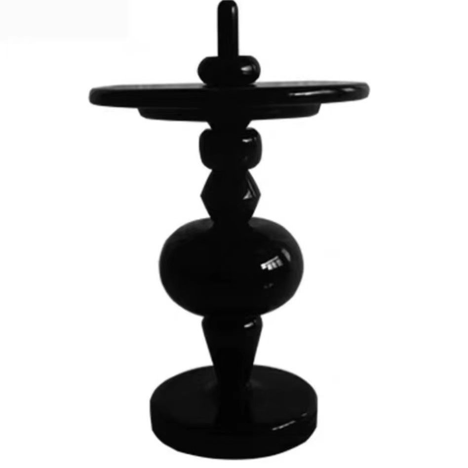 Version Bois Massif Noir [Diamètre 45 x Hauteur 69 cm]