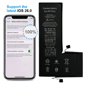 100% สนับสนุน iOS 26.0ไม่มีป๊อปอัพแตกแบตเตอรี่สำหรับ <span class=keywords><strong>iPhone</strong></span> <span class=keywords><strong>11</strong></span> Pro การเปลี่ยน<span class=keywords><strong>แบ</strong></span><span class=keywords><strong>ต</strong></span>เตอรี่ของแท้ไม่มีการเชื่อม - Product Image 1