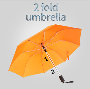 Parapluie promotionnel, parapluie personnalisé pas cher, parapluie coupe-vent, ouverture automatique et fermeture manuelle, parapluie pliable en 2 sections - Product Image 1