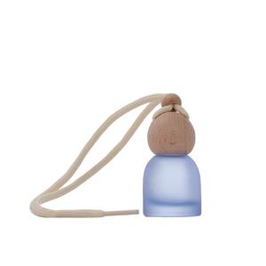 Bouteille d'aromathérapie pour voiture en verre coloré avec couvercle en bois, surface givrée, 100 pièces, bouchon à vis, design transparent, huile essentielle, <span class=keywords><strong>parfum</strong></span> - Product Image 4