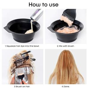 Coiffeur coiffeur kit couleur bol à mélanger ensemble outils de coiffure brosse à colorant pour cheveux - Product Image 4