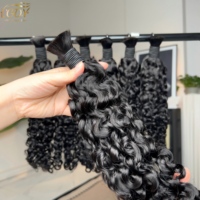 Extensions de cheveux humains bouclés birmans en vrac 12A15A pour tressage, cheveux vietnamiens bruts 10-30 pouces, double épaisseur, fournisseurs de cheveux humains