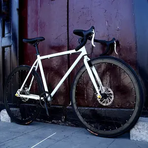 Nhà máy bán tốc độ duy nhất Fixie 24 inch 26 inch đôi đĩa phanh cố định bánh xe đạp xe đạp