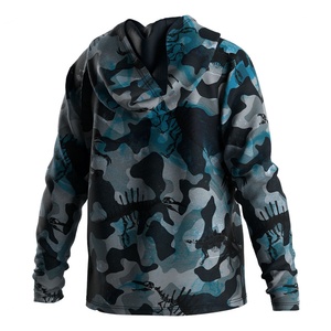 เสื้อฮู้ด Oem Odm 2023 ป้องกันแสงแดด UPF 50 เสื้อฮู้ดแบบติดกระดุม แขนยาว ดีไซน์ล่าสุดปี 2022 สำหรับผู้ใหญ่และเด็ก เสื้อสำหรับตกปลา - Product Image 2