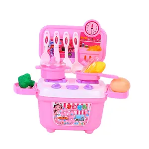 Günstige Preis Promotion Geschenk Puzzle Spielzeug Mädchen Kunststoff Kinder Küche Set Spielzeug