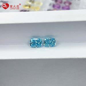 4K excelente corte alargado-Forma de cojín piedra preciosa suelta precio al por mayor L/<span class=keywords><strong>M</strong></span>/D Color azul corte de hielo triturado CZ piedra Zirconia cúbica - Product Image 2
