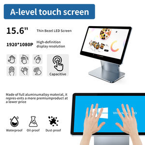Caisse enregistreuse POS ultra-mince 15.6 pouces tactile tout-en-un Machine le dernier alliage d'aluminium POS vente Point final matériel en gros - Product Image 3