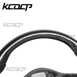 Ajustement pour Volkswagen Polo MK6 MK5 <span class=keywords><strong>Golf</strong></span> 6 JettaR GTI <span class=keywords><strong>Golf</strong></span> 5 MK7 CC Passat Tiguan volant en Fiber de carbone - Product Image 2