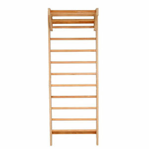 Cadre d'escalade en bois aire <span class=keywords><strong>de</strong></span> jeux intérieure échelle murale suédoise barre murale <span class=keywords><strong>de</strong></span> gymnastique à domicile échelle suédoise Pilates <span class=keywords><strong>cintre</strong></span> mural - Product Image 2
