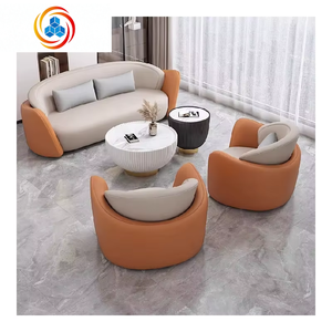 Sillas de Espera Modernas de Cuero de Lujo para Hotel, Oficina, Salón de Belleza - Asientos Públicos Comerciales - Product Image 1
