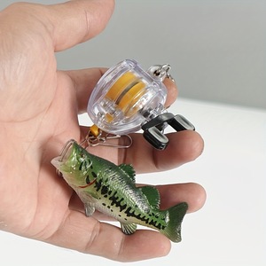 Chang Cheol <b>Fishing</b> <b>Rope</b> Steel Wire Telescopic Buckle Transparent Single Easy Open With Fish Keychain High Strength - Product Image 3